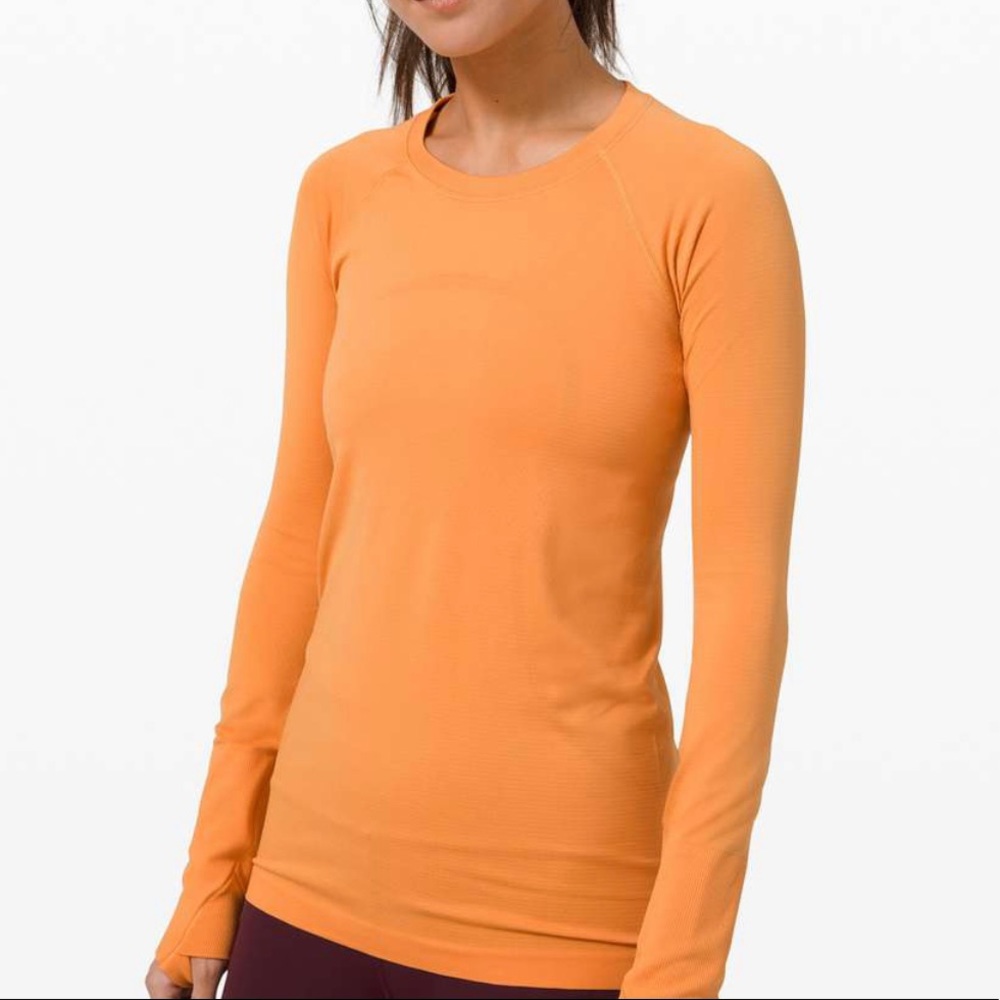 Luluemon Swift Long Sleeve Orange